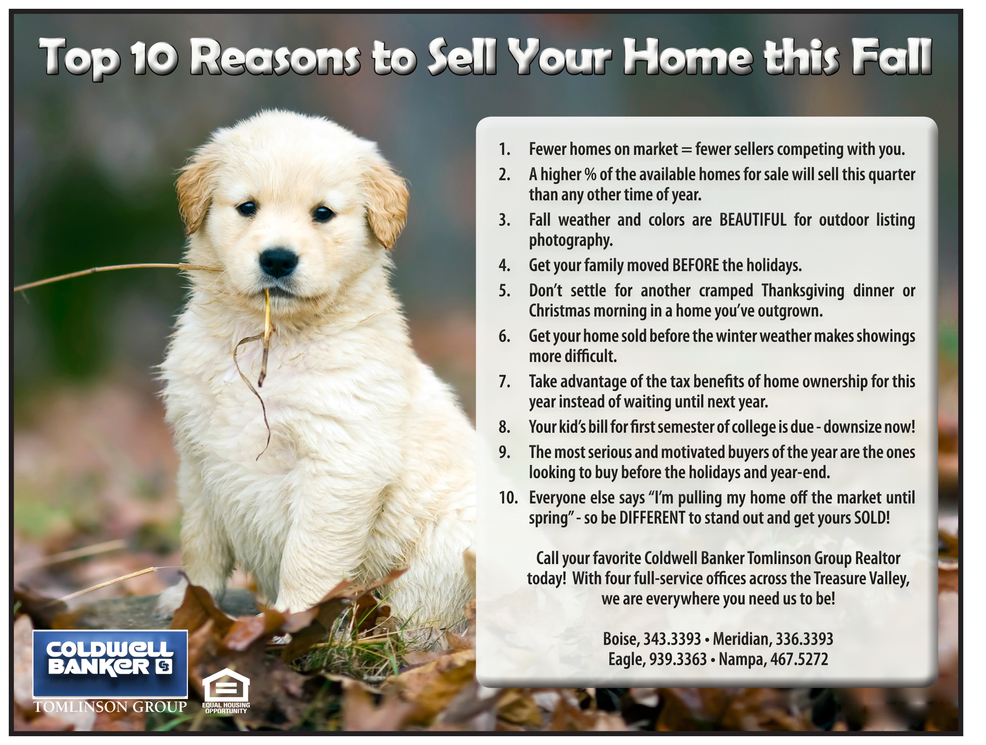 Top 10 Reasons to Sell in Fall - letter size